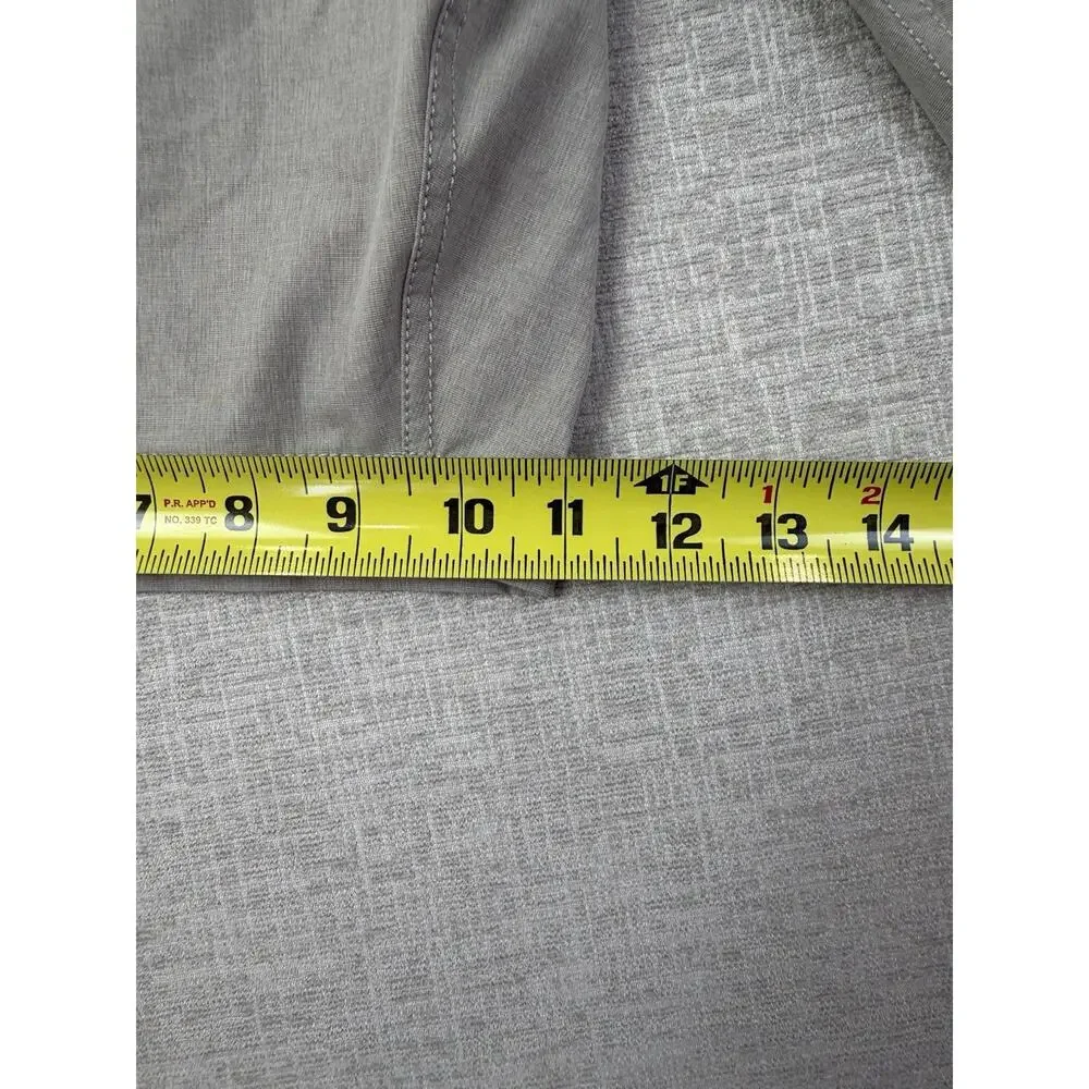 Linksoul Men’s Golf Shorts Size 38 Gray Stretch Performance Casual Chino